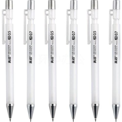 10PCS Truecolor MP-482 2B 0.5/0.7 Mechanical Pencil Matte Rod Press Pencil Simple Plain Writing Mechanical Pencil