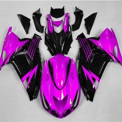 Injection mold Motorcycle Fairing kit for KAWASAKI Ninja ZX14R 2006 2007 ZX14R 06 07 08 09 10 2011 purple black ABS Fairings set