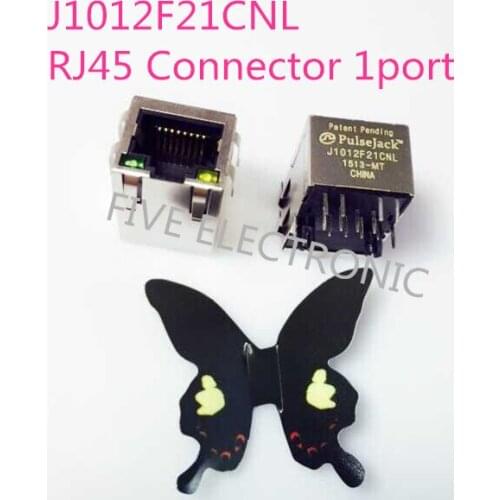 J1012F21CNL RJ45 Connector, J1012F21C 553-1351 CONN MAGJACK 1PORT 100 BASE-TX