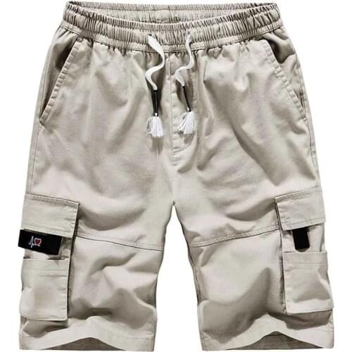 Summer men cargo pockets shorts high street wear cool safari style shorts loose korea style shorts plus size skateboard shorts