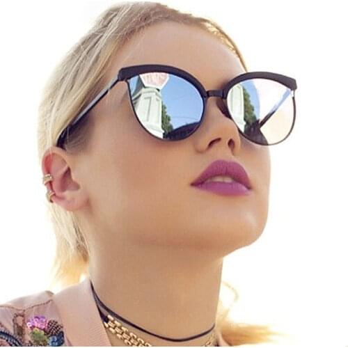Fashion Cat Eye Sunglasses For Women Brand Designer Luxury Plastic Sunglasses Classic Vintage Ladies Sun Glasses UV400