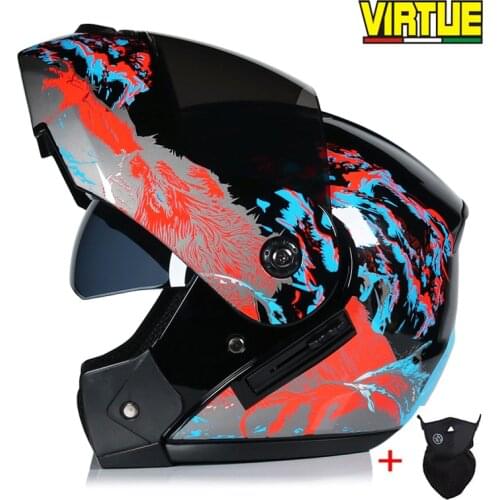 Cycling helmet High Quality Modular Flip Up Helmets Abs Chopper Motorcycle Helmets Black&White