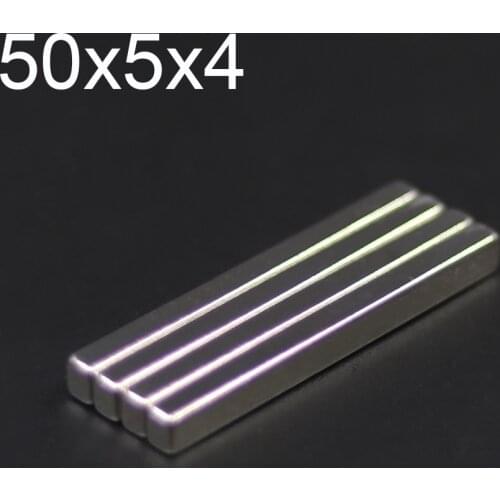 2/5/10/20/50Pcs 50x5x4 Neodymium Magnet 50mm x 5mm x4mm N35 NdFeB Block Super Powerful Strong Permanent Magnetic imanes