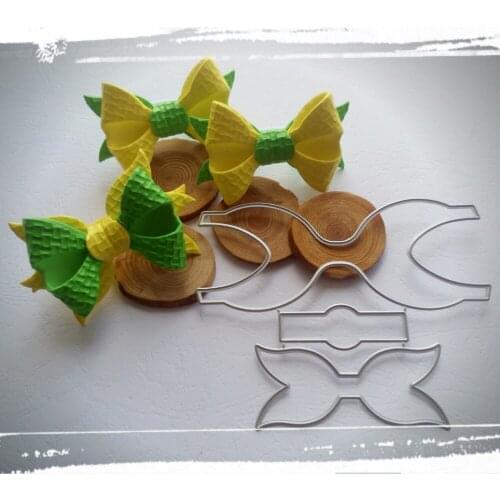 New exquisite 3D bow metal cutting knife mold paper crafts scrapbook card template DIY photo album decoration accessories