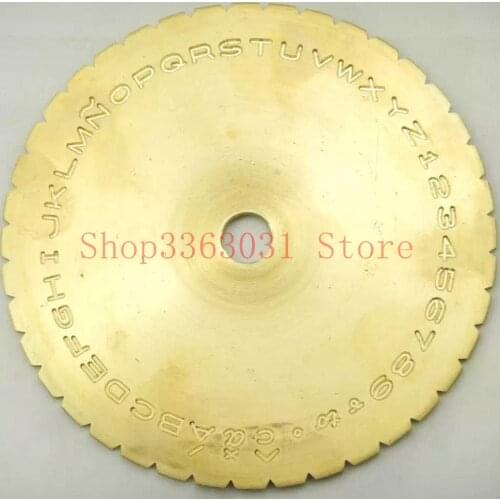 New letter type dial font disc modern block inside ring engraving machine