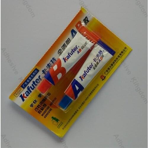 Genuine 10pcs 16g Kafuter transparent powerful multi-purpose AB glue clear quick-drying glass adhesive