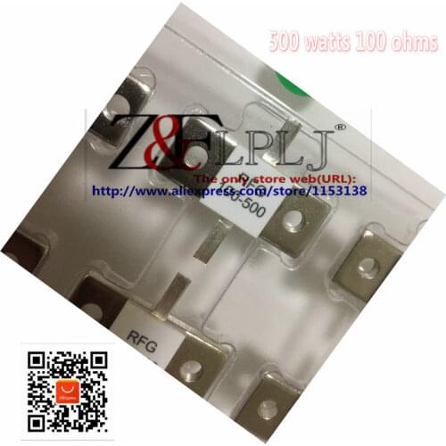 RF Resistors RFG100-500 RFG 100-500 RFP500-100 500 watts 100 Ohms 500W 100R dummy load resistor Double PIN 1PCS/LOT