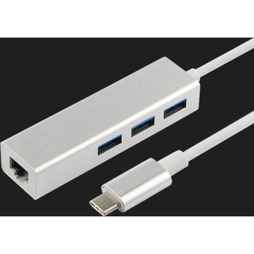 USB Type C USB-C to ethernet Gigabite network adapter USB-C to USB 3.0 hubX3 (Realtek chipset)
