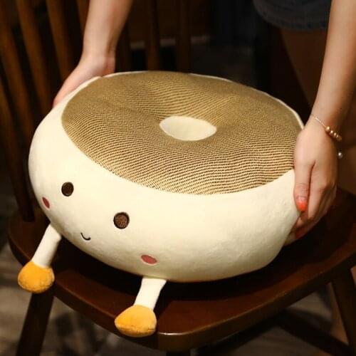 Cute Summer Winter Egg Yolk Cat Dinosaur Rabbit Dog Animal Pattern Cushion Plush Can be Used in Four Seasons