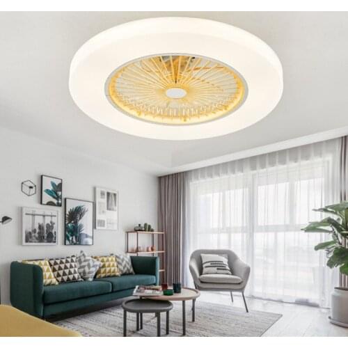 Modern Minimalist Ceiling Fan Light Living Room Led Ceiling Light Transparent Ceiling Fan Light Living Room Bedroom Decoration