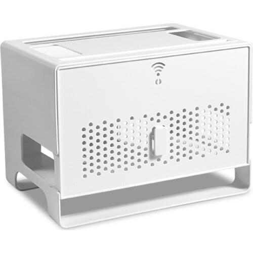 WIFI Wireless Router Rack, Desktop Power Socket Storage Box, Wire and Network Cable Storage Box, Plastic