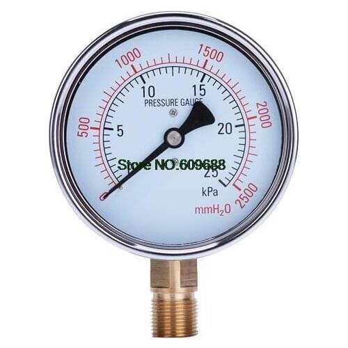 YE100 Capsule Pressure Gauge Differential Pressure KPG Meter Natural Gas Meter YE-100