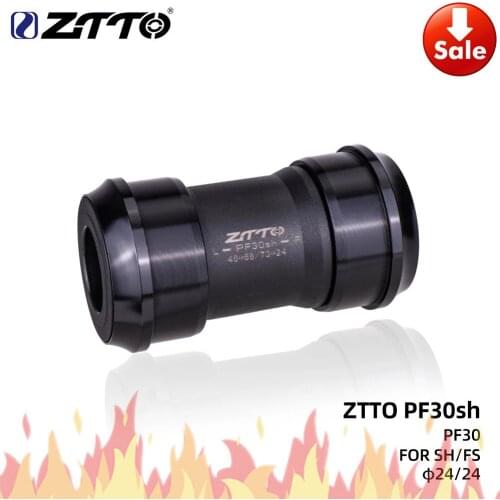 ZTTO PF30sh BB PF30 24 Adapter Bicycle Press Fit Bottom Brackets MTB Road Mountain Bike Parts for PF30 68/73mm 46mm Frame Shell