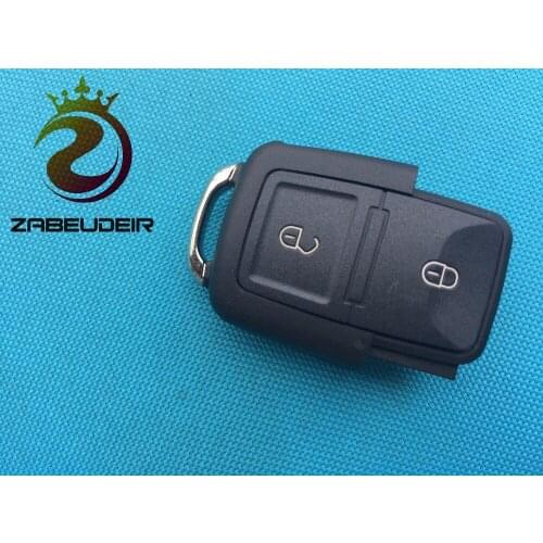1pcs new replacement case For Vvw Passat Polo Golf JettaA Bora Ibiza Leon Octavia Fabia 2 Buttons Remote Key FOB shell NO LOGO