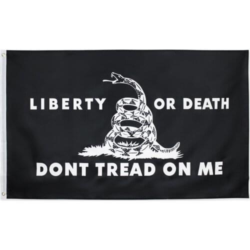90x150cm Dont Tread On Me Tea Party Rattle Snake Gadsden Flags For USA Drop Shipping