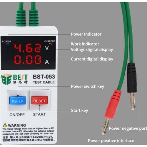 BST-053 Apple mobile phone 4-8X repair dedicated boot line 3A built-in chip repair test line
