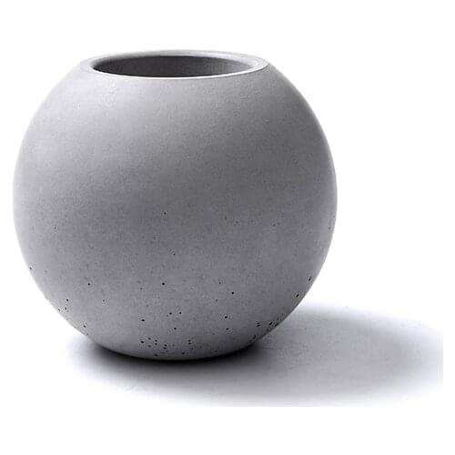 Ball shape decorative Garden flower pot silicone mold Modern style decorating Concrete cement vase pots Silica gel mold
