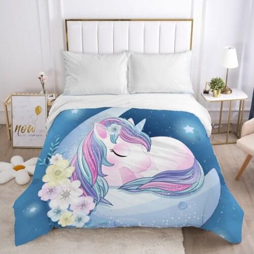 Cartoon Childrens Duvet cover Quilt/Blanket/Comfortable Case Bedding for kids baby boy girls 140x200 for Home Car MOON
