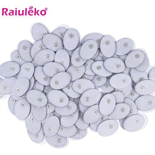 100Pcs 3.5mm Plug Reusable Gel Electrode Pads For Nerve Muscle Stimulator Tens Pulse Acupuncture Machine Slimming Massage Patch