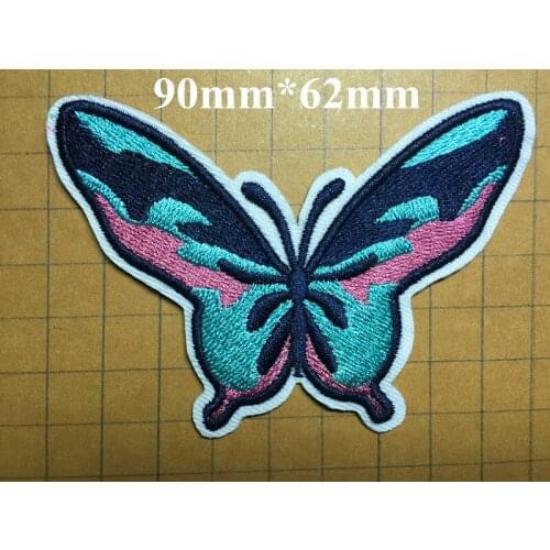 3 styles dyed yarn embroidery butterfly motif embroidery sew-on patches,XERY-LYXP0305B