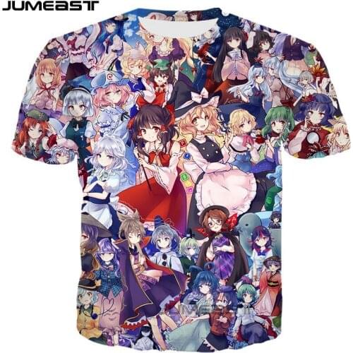 Jumeast Brand Men Women 3D Printed T-Shirt Cartoon Anime Short Sleeve T Shirt Sport Pullover New Fashion Summer Tops Tees