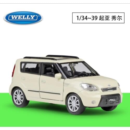 Welly1: 36kia soul simulation alloy car model return force car toy childrens toy birthday new year Christmas gift