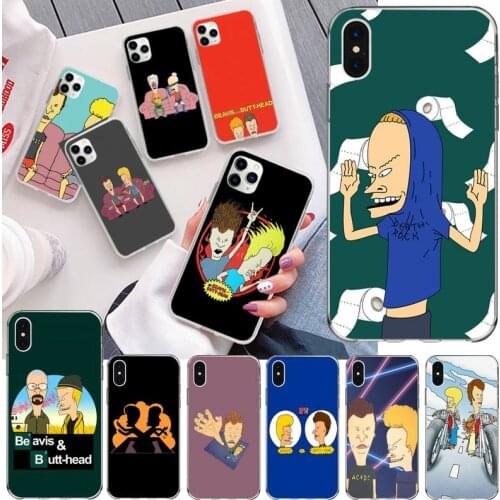 Cartoon Beavis And Butthead Phone Case For iphone 12 11 Pro Max Mini XS Max 8 7 6 6S Plus X 5S SE 2020 XR Silicone Soft Cover