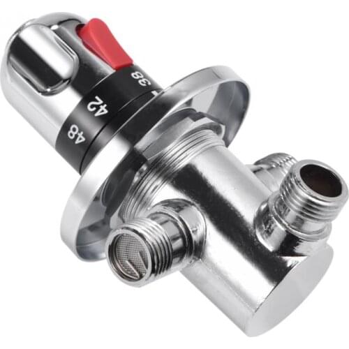 Original Solid Brass Valve Element Thermostatic Hot/Cold Water Mixing Temperature Control Valve for Home Water Heater Tools