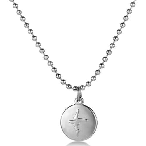 Friendship BFF Couple Necklaces For Women Men Statement Metal Chunky Personalize Names Chain Pendant Piece Set Jewelry