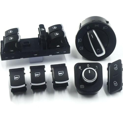 Window Headlight Mirror Door Control Switch For VW Jetta Golf MK5 6 Tiguan RABBIT 1K0 962 125 5ND941431A 5ND959565B 5ND 959 857