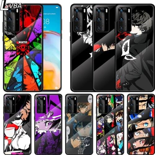 Hot Anime Persona 5 Game For Huawei P Smart 2021 Z P40 P30 P20 P10 Lite Pro Plus 5G Tempered Glass Phone Case