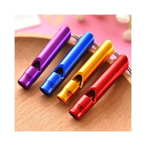 1PC Whistles Training Whistle Multifunctional Aluminum Emergency Survival Whistle Keychain for Camping Hiking Outdoor Sport