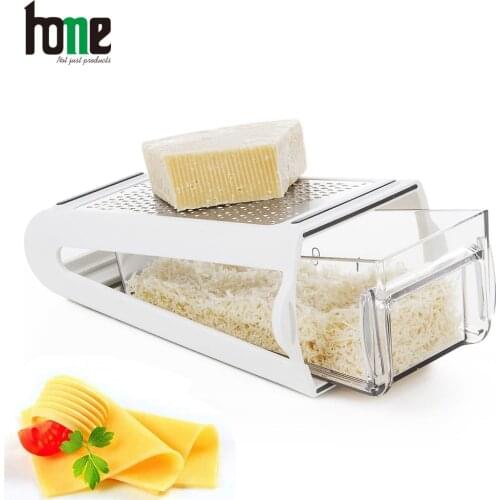 Grater for Vegetables Shredder Cabbage Cheese Cutter Manual Slicer with Container Parmesan 2 Side SlicerKitchen Accessories Tool