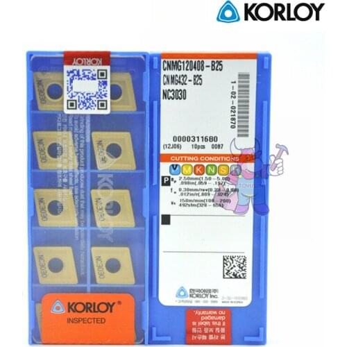 KORLOY CNC insert CNMG120408B25 NC3030