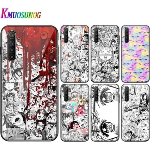 For OPPO A5 A9 2020 F7 Phone Cover Shell Anime girl cartoon japan for OPPO Reno 2 Z 2Z 2F 3 4 Pro 5G Bright Black Phone Case