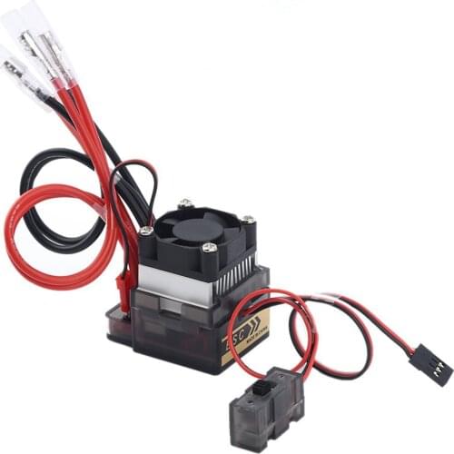 320A High Voltage ESC Brushed Speed Controller With Cooling Fan Low Volt&Over Heat Protection 6V-12V for RC Car Truck Boat