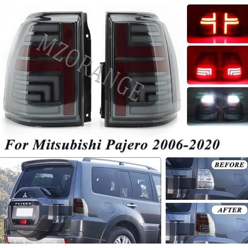 2pcs LED New Tail Light For Mitsubishi Pajero Montero V93 V97 2006-2020 Rear Brake Turn Signal Lamp Car Accessories