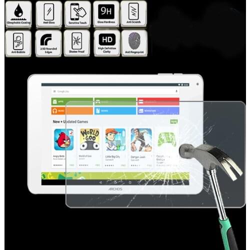Tablet Tempered Glass Screen Protector Cover for ARCHOS 101c Platinum - Anti Fingerprint Screen Film Protector Guard Cover