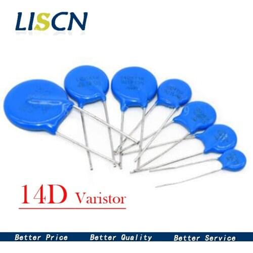 10PCS piezoresistor 14D151K 14D201K 14D220K 14D221K 14D270K 14D431K 14D470K 14D471K 14D561K 14D621K 14D680K 14D821K Varistor