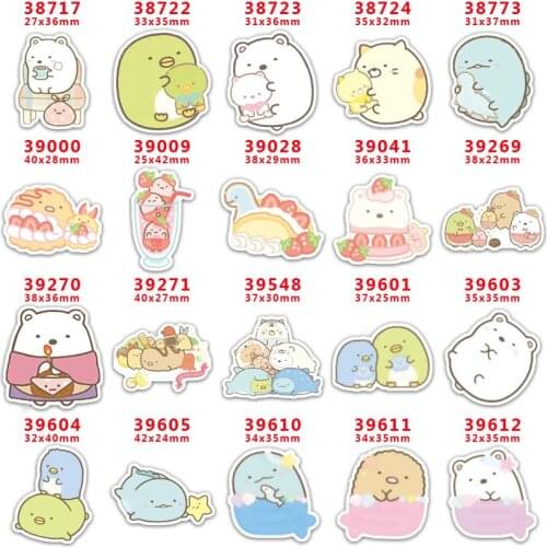 10 pcs Sumikko Gurashi Resin Flatback for Hair Bows Planar Resin Crafts Custom Resin for DIY Phone Decorations PR38717