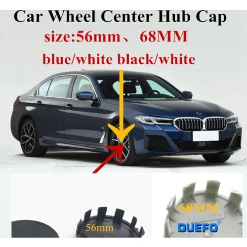 20pcs 56MM 68MM Blue/White black/white Wheel Center Cap Badge Emblems 10pins FOR bmw Series 3,4,5,6,X,E30 E45 Z4 318 E36 E46 E34