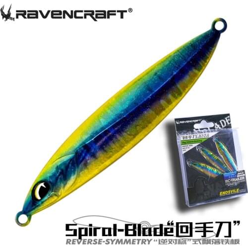 2020 new SPIRAL BLADE JIG 3pcs/pack slow rocking sinking metal jig lure stickbait 10g 16g jigging lure for pike fish fishing