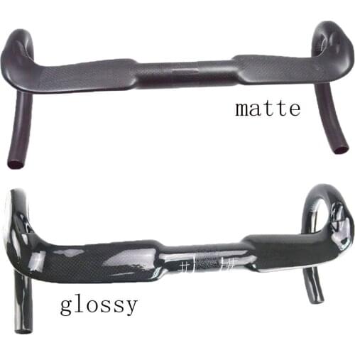 3K Full Carbon Fiber Bicycle Road Handlebar Road Highway Bicycle Handlebar Handle Bars Bike Parts 31.8mm matte