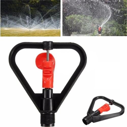 5pcs 1/2" Rain Shower Butterfly Nozzle Automatic Rotating Lawn Irrigation Sprinkler Home Garden Flower Plants Watering