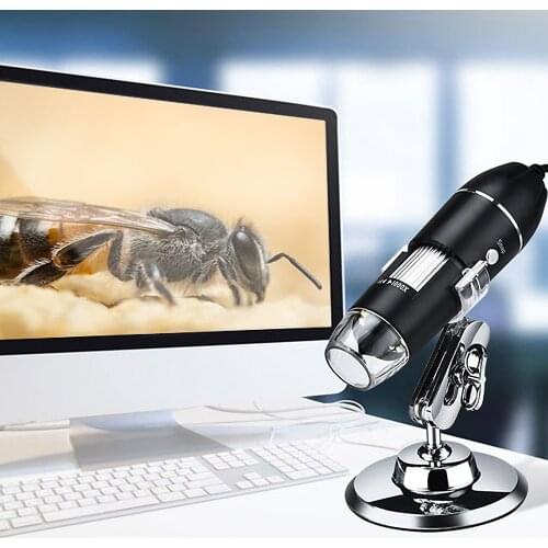 500X/1000X/1600X USB Digital Microscope Endoscope HD 2MP Magnifier Camera 8 LED Electronic Stereo Microscopio 3