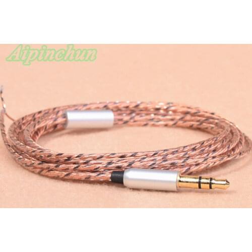 Aipinchun 3.5mm 3-Pole Jack DIY Earphone Audio Cable Repair Replacement Headphone 40 Core Wire Cord Nice for In-Ear Bass AA0230