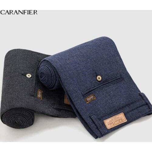 Узкие мужские брюки CARANFIER China At AliExpress