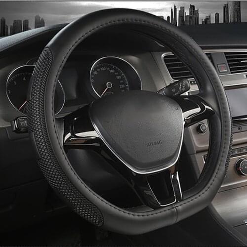D Shape Car Steering Wheel Cover Wrap For Nissan For Volkswagen VW Qashqai X-Trail Rogue Golf Tiguan jetta Passat Beetle II