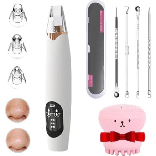 Electric Blackhead Remover Needles Acne Black Spot Extractor Vacuum Suction Deep Cleansing Machine Exfoliating Pore Cleaner