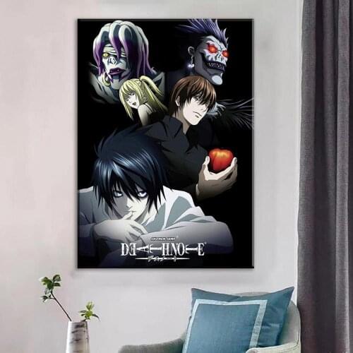Death Note Anime Poster Decorative Wall Painting Death Note Characters Cosplay Wall Canvas Art Painting for Wall Home Decor